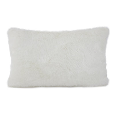  Faux Fur Lumbar Rectangular Pillow