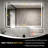 55" X 36" LED Bathroom Mirror With Dimmable Light Anti-Fog Lighted Vanity Mirror With 3 Color Modes, IP44 Waterproof Horizontal/Vertical Mount-1738328661