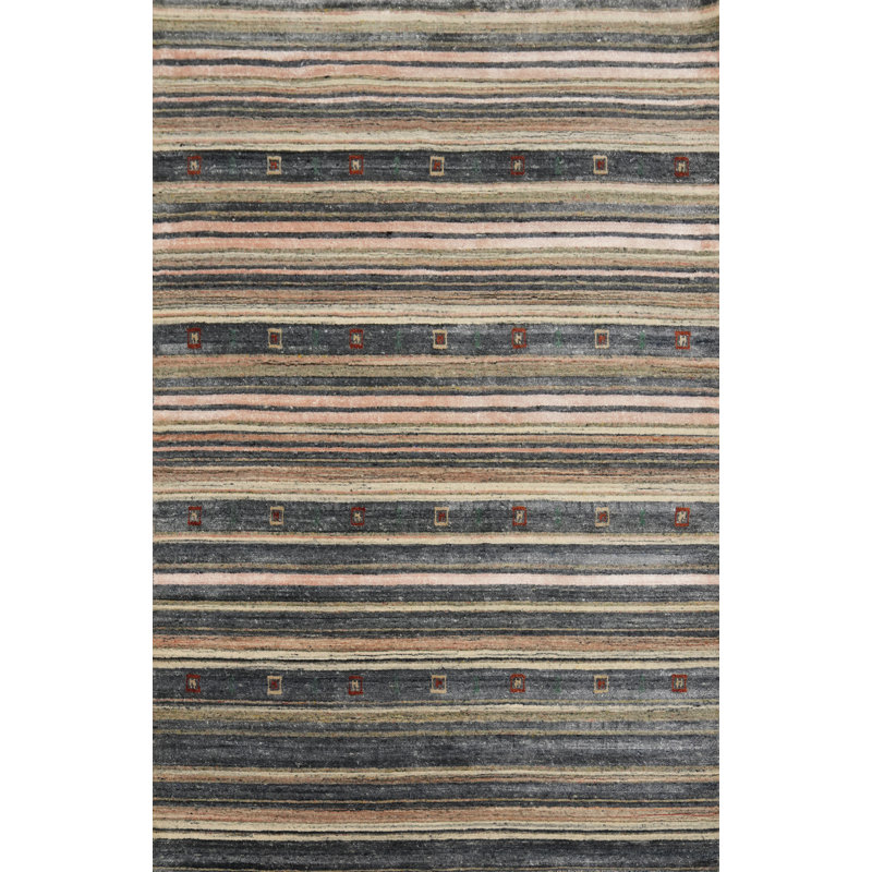 Striped Oriental Oriental Area Rug 5x8