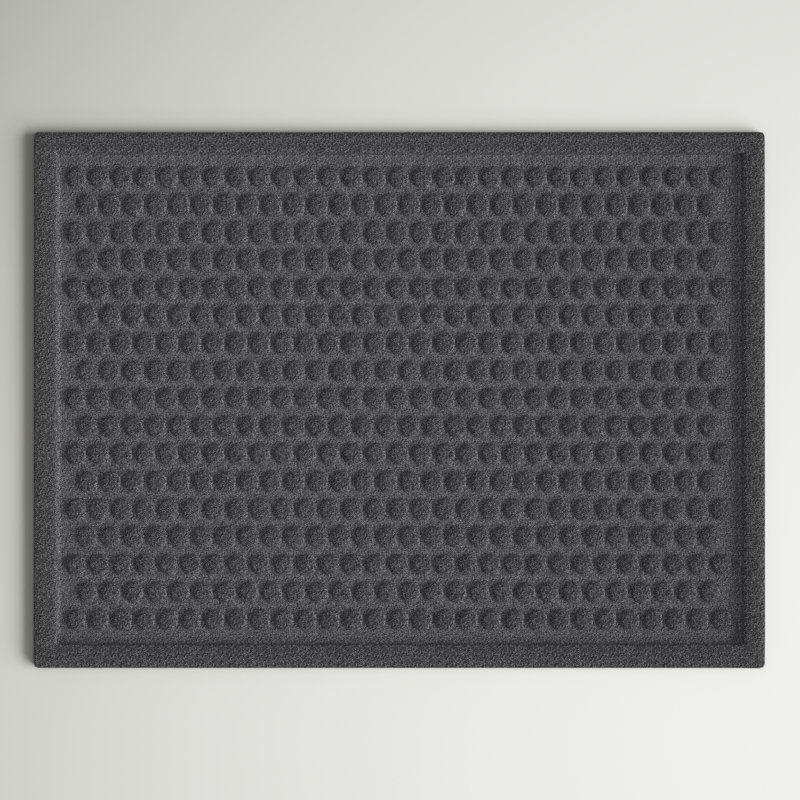 Paillasson Eufaula Dots Impressions, Rectangle 2 pi x 3 pi, Chocolat