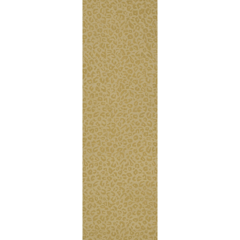 Leopardess Straw Hand-Tufted Responsible Wool Rug, Runner 2'6" x 8'