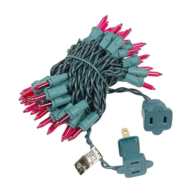 Mini-chaîne pour l’extérieur 11'50 ampoules Pirtle, Rose, vert