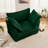 Slip-covered Armchair With 1 Big Back Cushion And 2 Big Toss Pillows, Single Deep Seat Comfy Single Couch Sofa Multiple Large Soft Pillows, Corduroy Fabric-1998630851