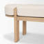 Banc en tissu orme foncé Karina-98239992