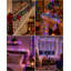 Guirlande lumineuse de Noël de 15 m (50 pi) avec 1000 DEL, télécommande et minuterie, effet pétard multicolore, à brancher, fonction mémoire et 12 modes d'éclairage, étanche, pour fenêtre, porche ou extérieur.-615812430