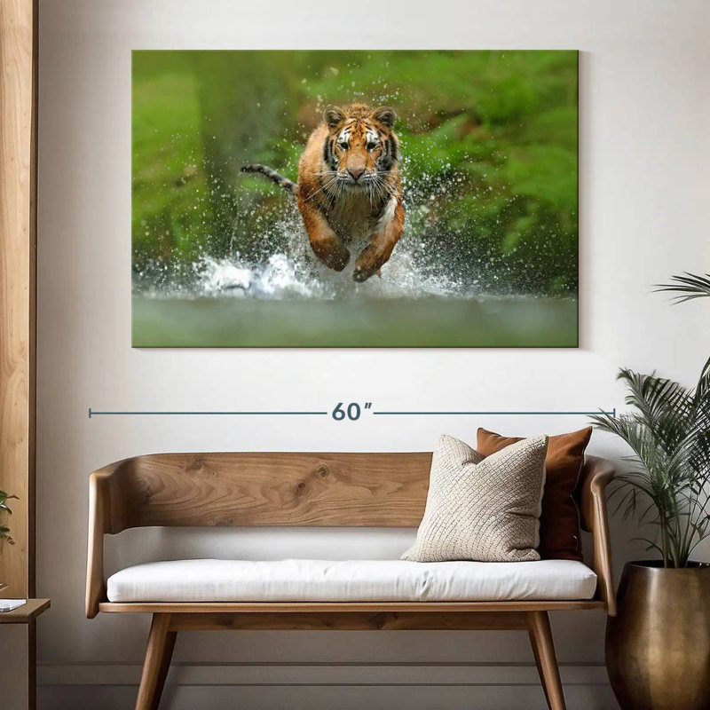 Running Tiger, 34" H x 51" W
