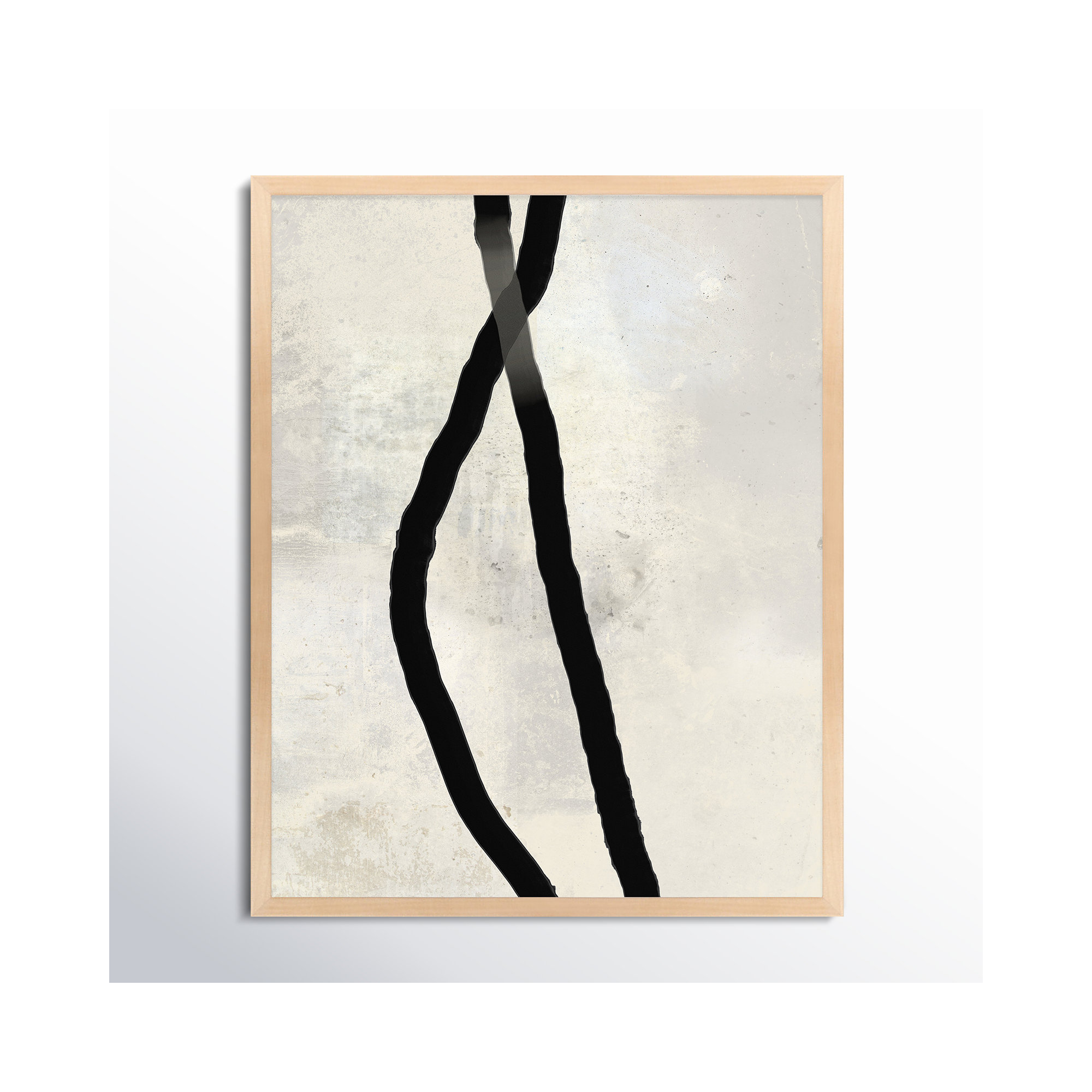 Black Rope 4 by Jacques Pilon, 20" H x 16" W x 1.25" D, Brown