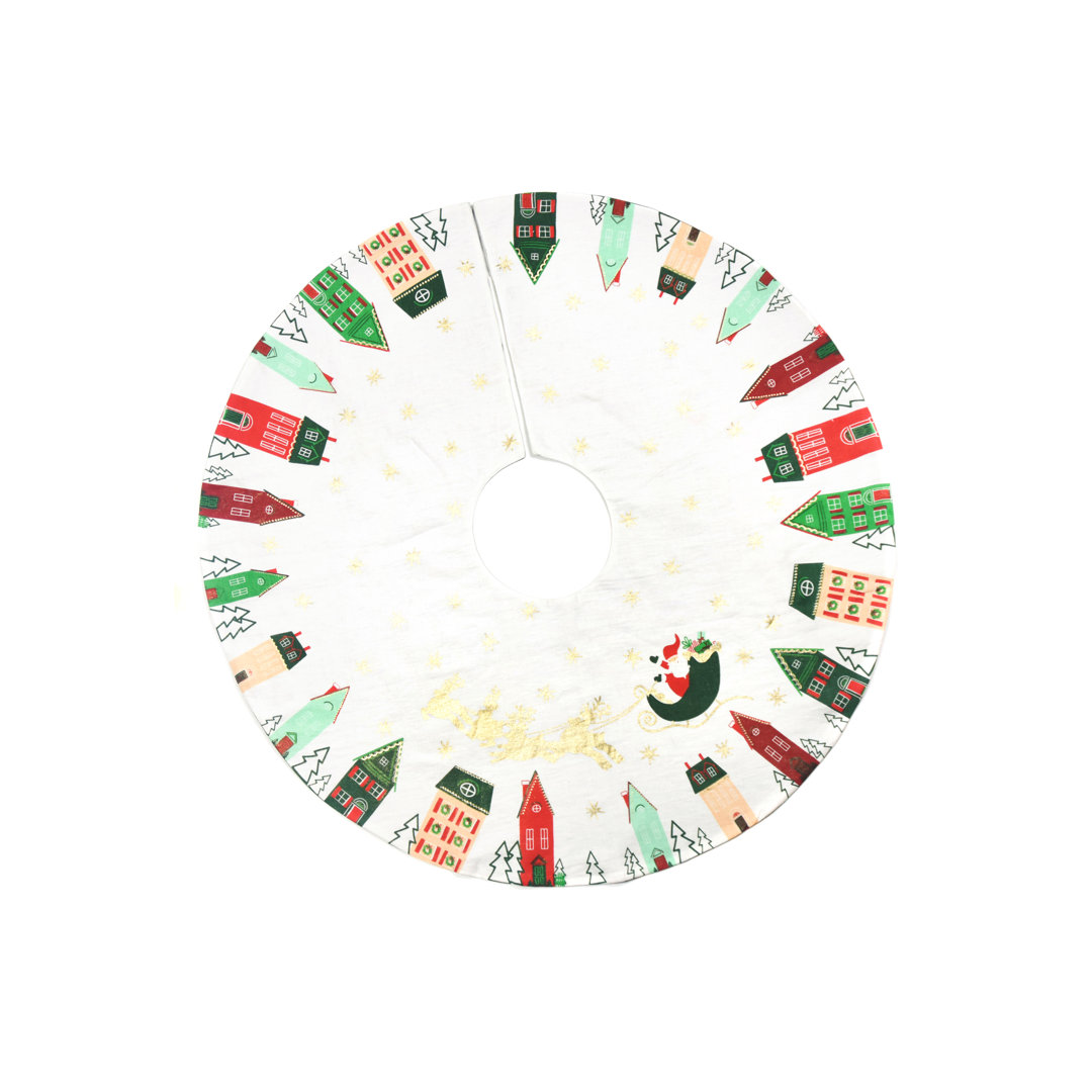 Linen Tree Skirt Coton Colors by Laura Johnson