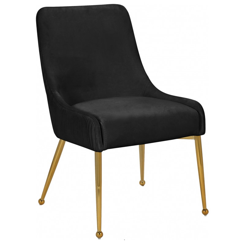 Chaise de salle à manger Elidet, Noir