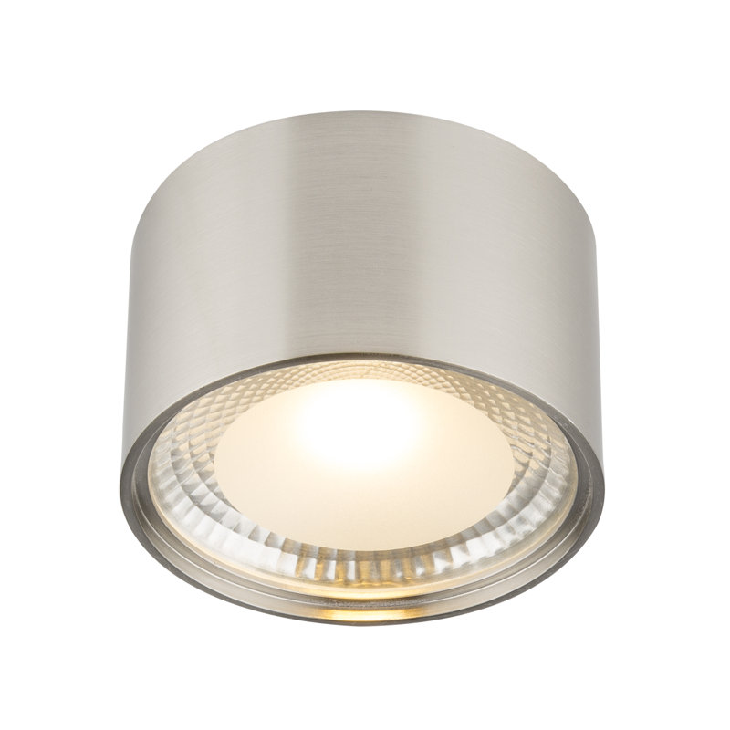 Geier Glass LED Flush Mount, Grey