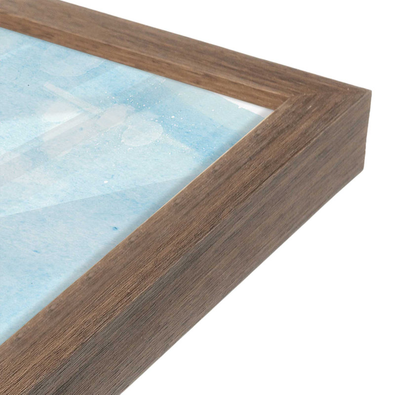 «Through the Pacific» par Kamdon Kreations, reproduction d'art, 20 W x 30 H, Brown, Framed Print
