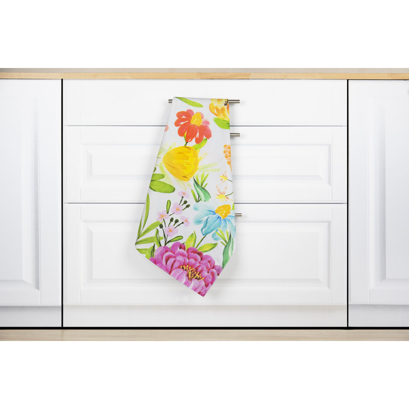 Blooming Cotton Floral Tea Towel Kitchen Towel