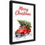 «Black is Vintage Merry Christmas, Christmas is here», reproduction d'art encadrée noire-1536636383