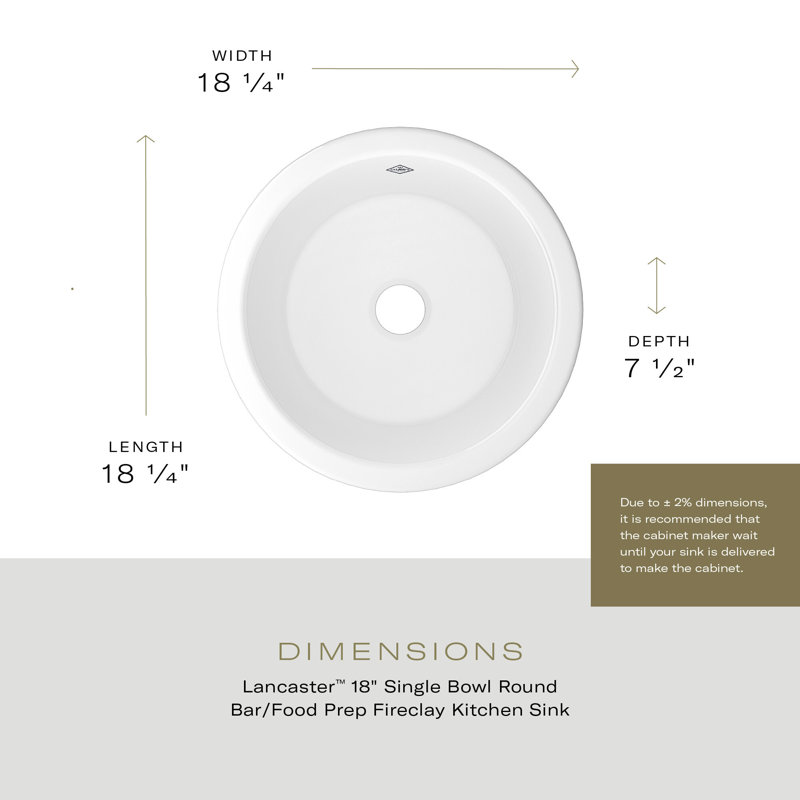 Lancaster™ 18.25" L x 18.25" W Kitchen Sink, Matte Gray