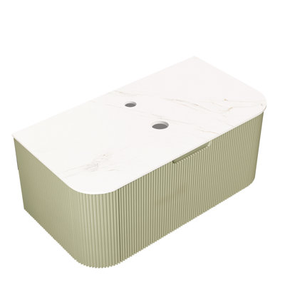 Armoire murale de comptoir en marbre blanc artificiel blanc 30 po avec tiroir, fabrication en contreplaqué haute résistance à l'eau et à la française, panneaux de tiroir rayés de style français 3D, système, 19,34 po de largeur, 79,3 po