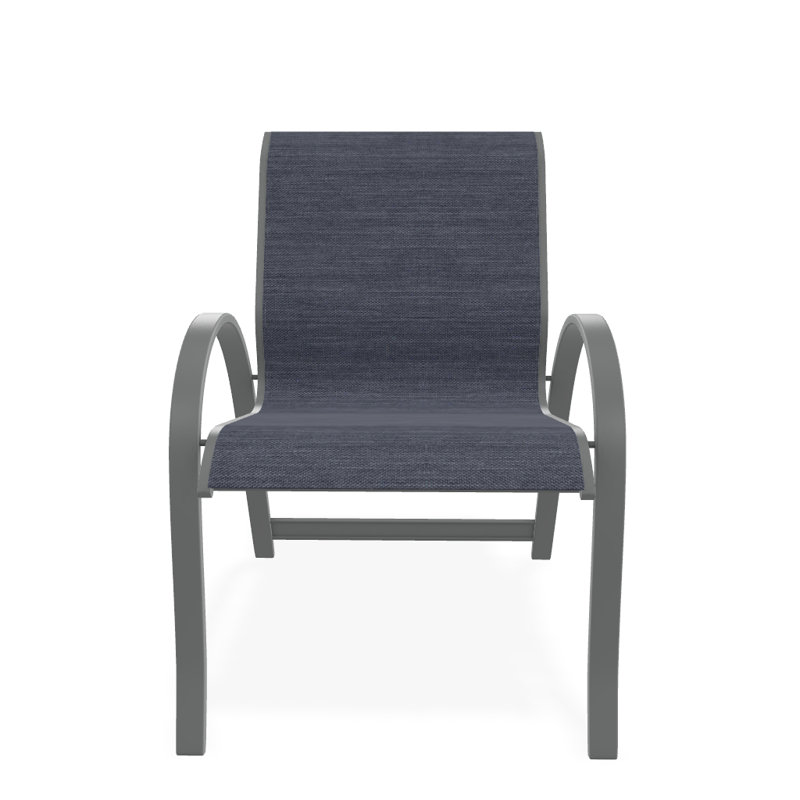 Aruba 1 Outdoor Dining Armchair, Graphite