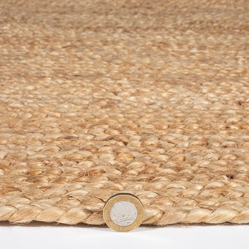 Yarger Solid Colour Hand Woven Area Rug, Rectangle 120 x 170cm 