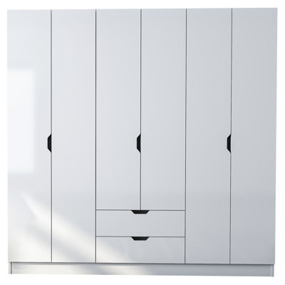 Balltown 6 Door Manufactured Wood Wardrobe