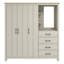 Limestone 3-Door Combi Fitment Wardrobe-106268634