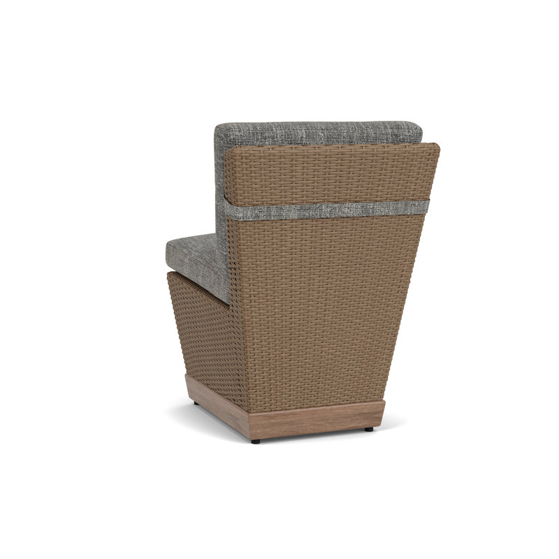 Charisma Outdoor Dining Side Chair, Black Sand