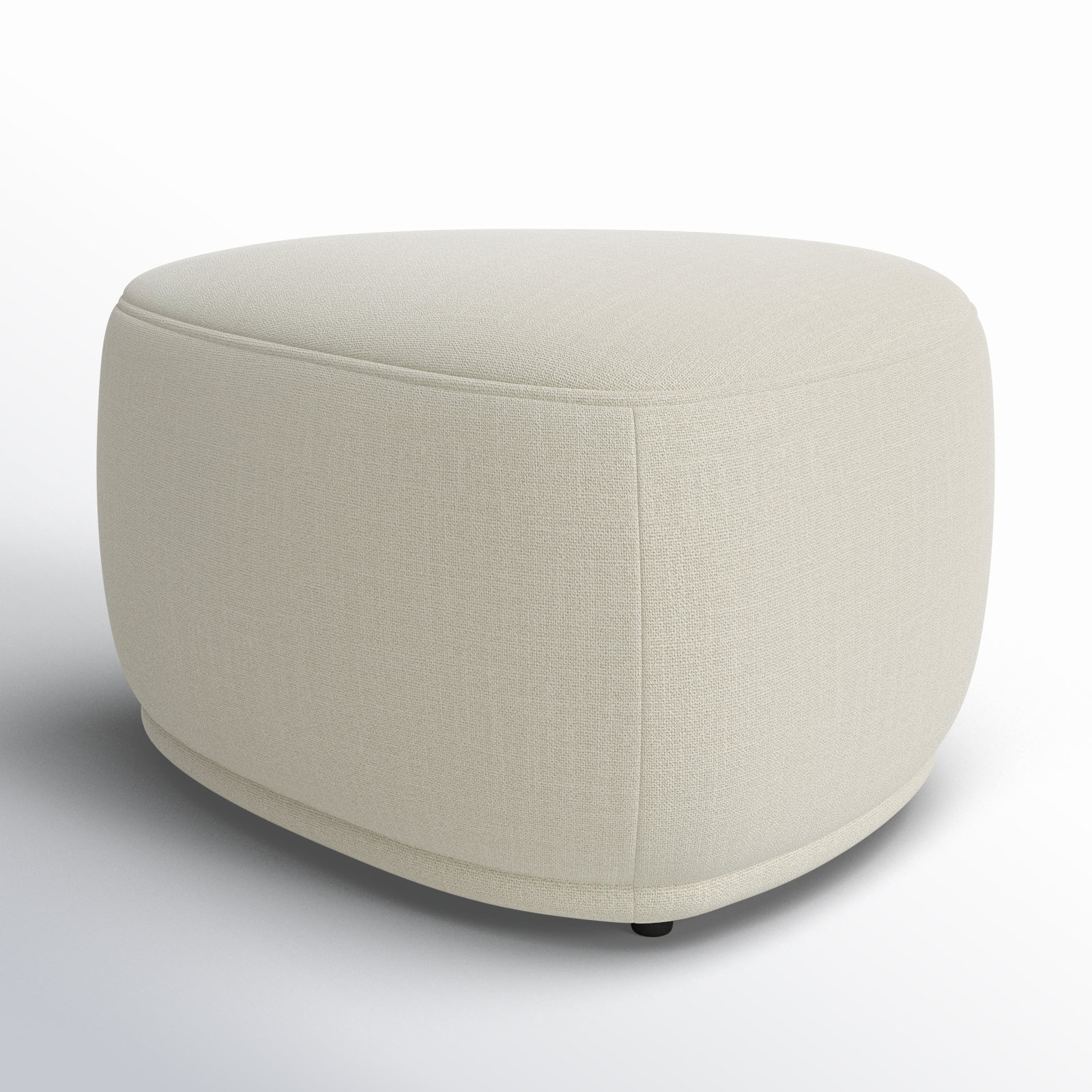 Adna 26" Ottoman, Effie Linen Performance