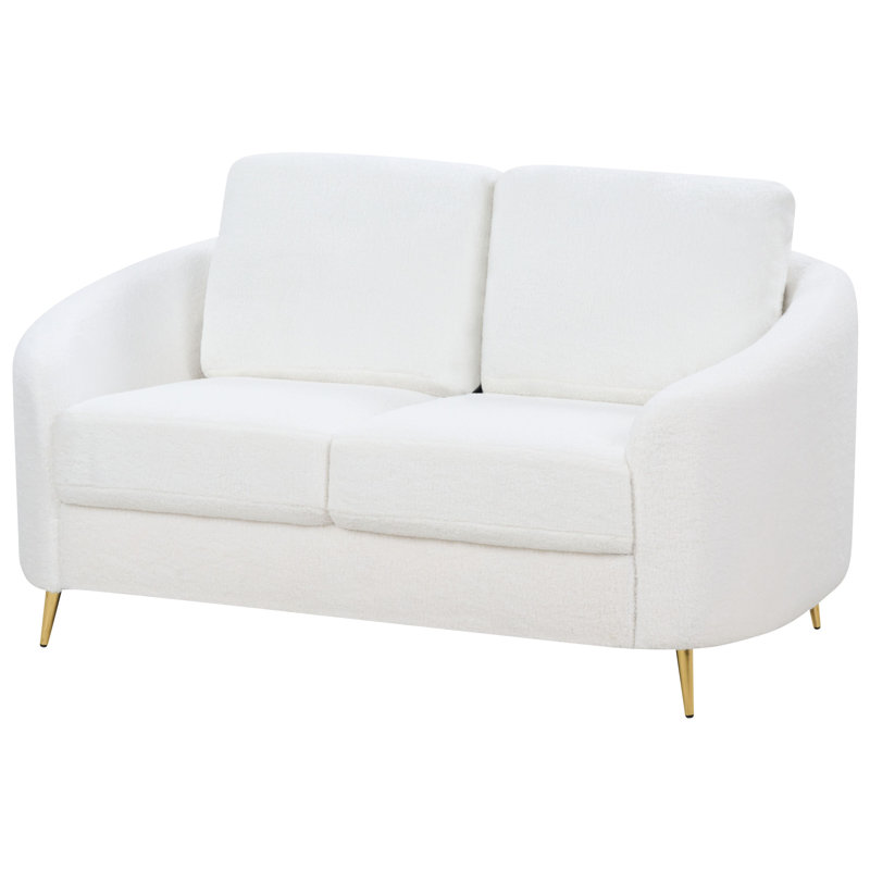 Aaronette 2 Seater Sofa, White Boucle