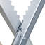 DURHAND Portable Sawhorse Saw Horse Adjustable Support 100 kg Silver