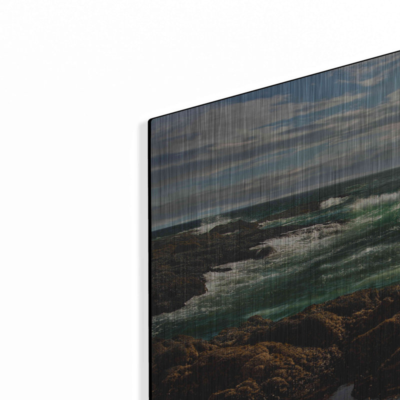 «The Wave» par Natalie Mikaels, art mural en métal, H 16 po x l 24 po