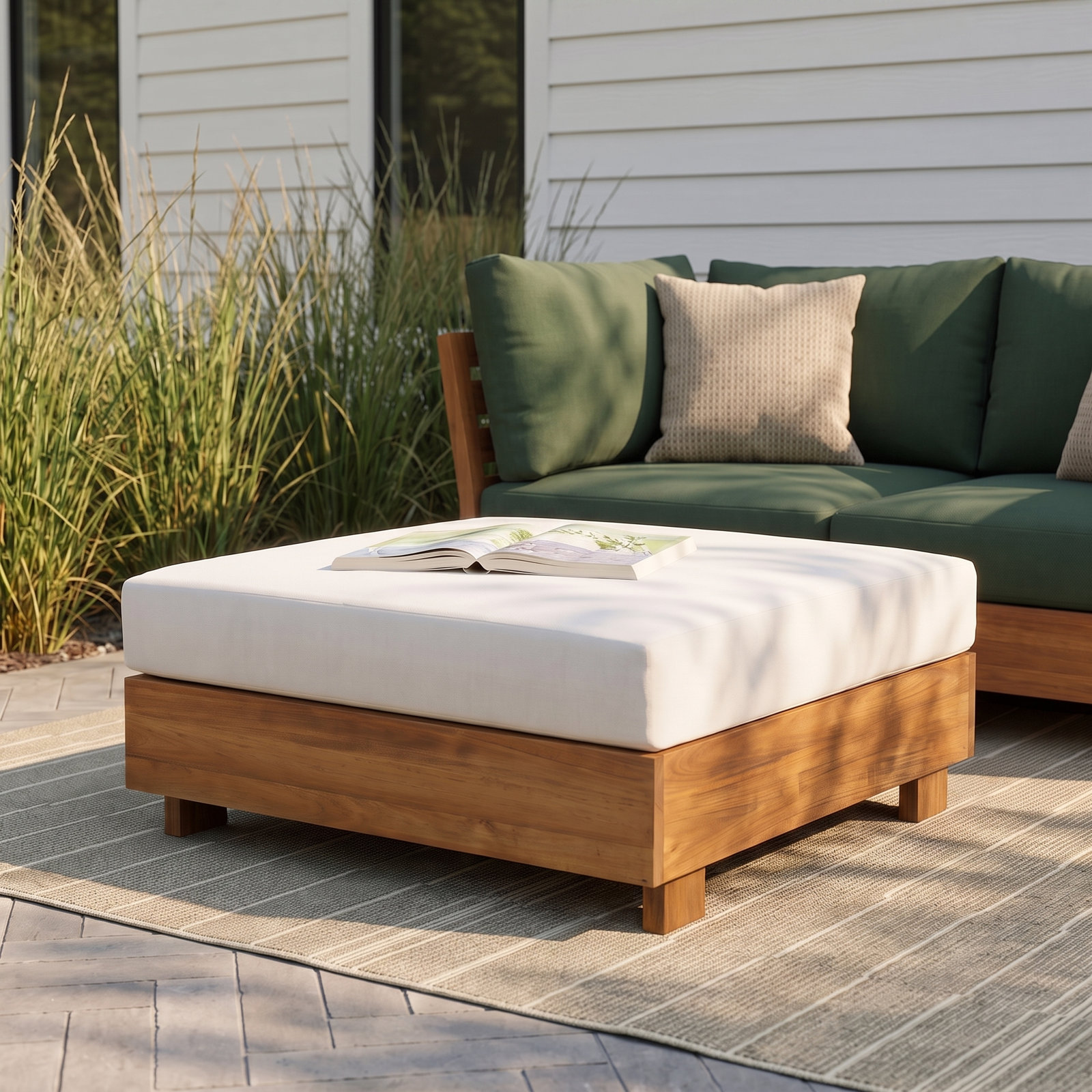 Witt Acacia Patio Ottoman