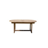 Chelsea Oval Teak Outdoor Extension Table 74"-98"