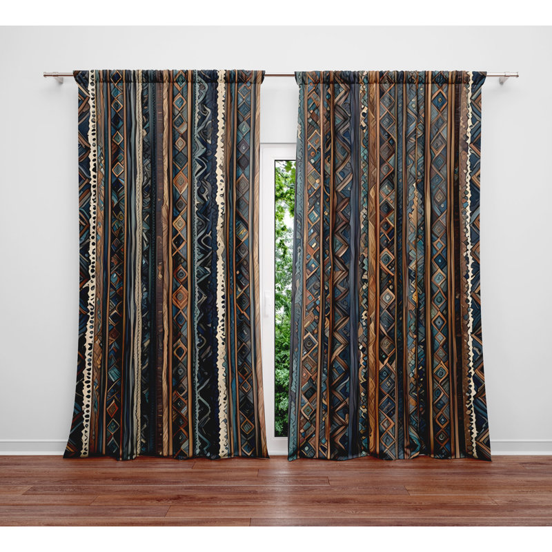 Paire de rideaux semi-transparents Elissavet, L 20 po x L 61 po