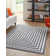Tapis noir en coton Casa