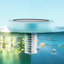 Solar Pool Ionizer, Hexagon Copper Pool Ionizer Up to 45000 Gal, Floating Automatic Water Cleaner and Purifier, Chlorine Free Water, with Copper Anode, Spring, Brush and Filter for Pools & Spas