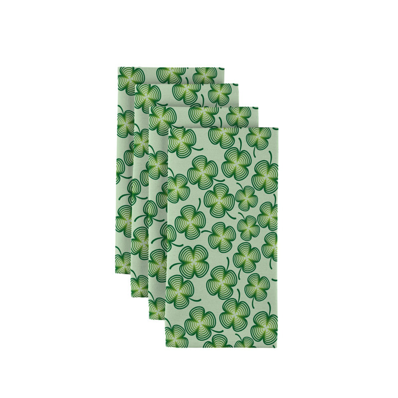 Polyester Floral Square Napkin