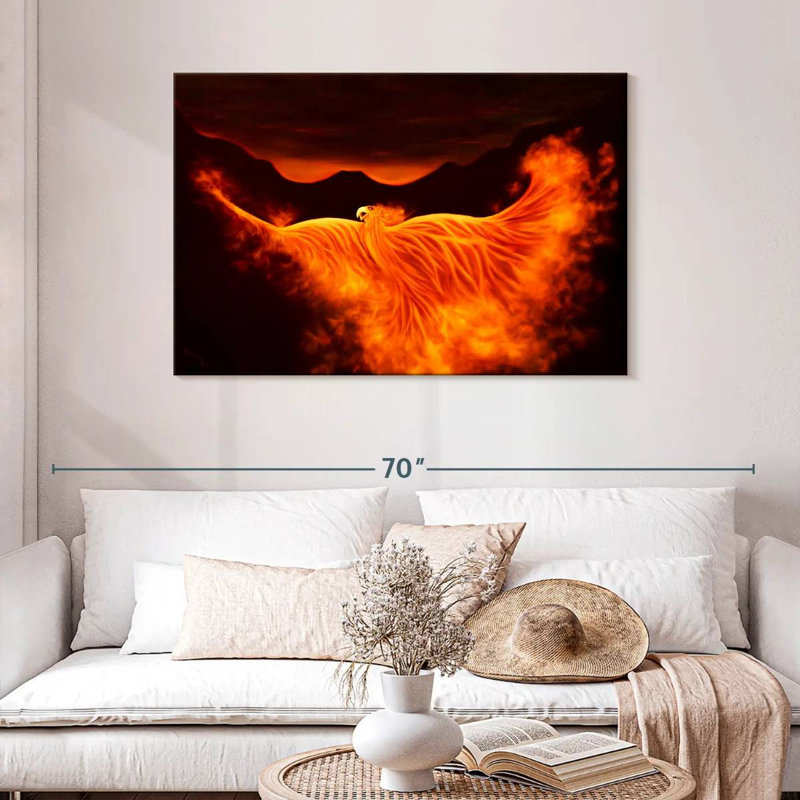 Kelan Phoenix Rising, 30" H x 45" W