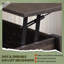 Table basse, table basse à plateau relevable de 39 po avec compartiment caché et tablette de rangement pour le salon, espresso