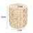 Dedera 20 inch Round Drum Shape Solid Wood End Table