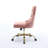 Office Chair,Modern Velvet Upholstered Tufted Button Home Office Chair With Golden Metal Base,Adjustable Desk Chair Swivel Office Chair-1276195399