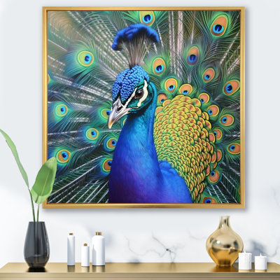 Impression sur toile Vibrant Peacock III - Animaux