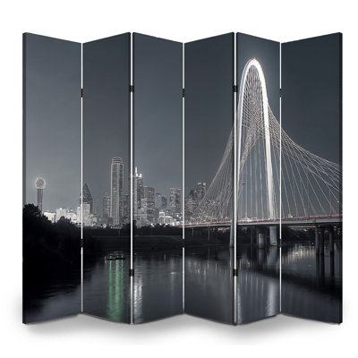 Cloison pliante 6 panneaux paravent Royal Bridge Dallas City