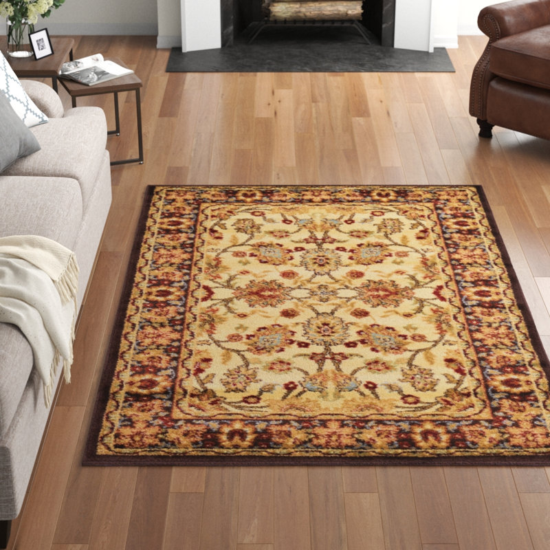 Tapis oriental beige / brun Niles, Rectangle 7 pi 1 po x 10 pi