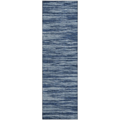 Premium Machine Washable Prisco Blue Rug