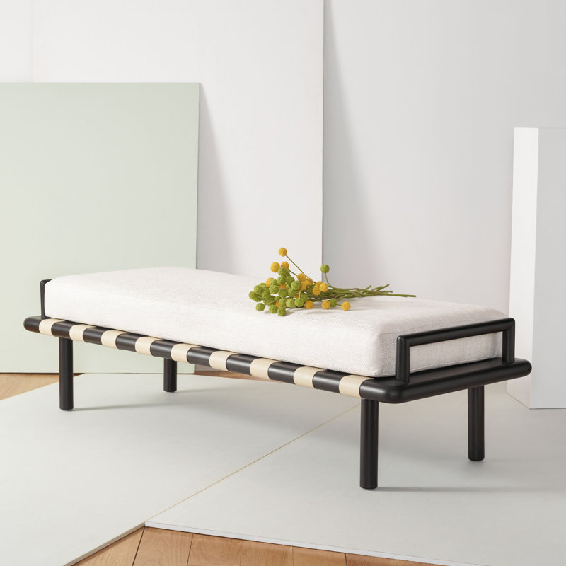 Constantine Upholstered Bench, Black