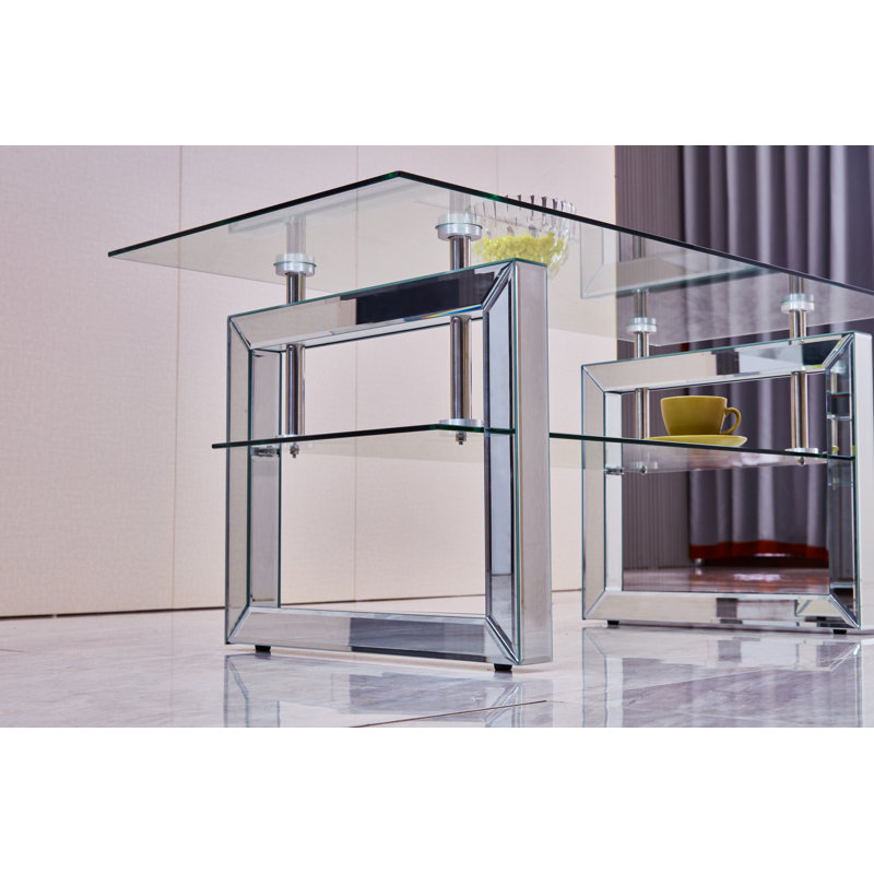 Marik Glass Top Single Coffee Table