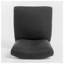 Tabouret de comptoir pivotant en tissu gris anthracite avec pieds en bouleau, siège d'une hauteur de 27,5 po