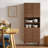Render Tall Bathroom Storage Cabinet In Walnut-101179049