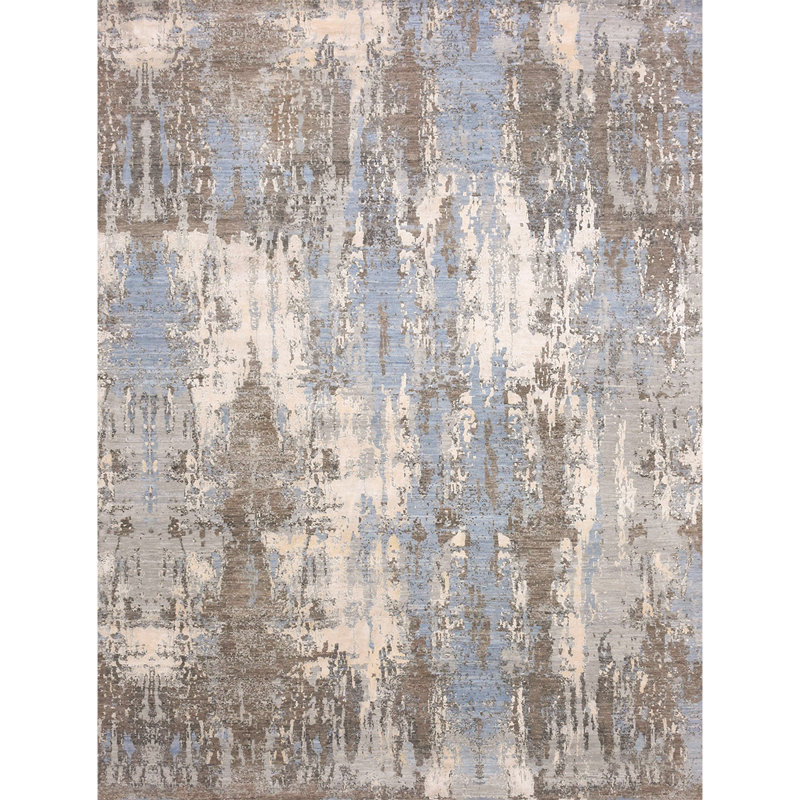 Hand Woven Wool Abstract Area Rug