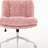 Artificial rabbit hair Home Office Chair with Metal Base, Adjustable Desk Chair Swivel Office Chair,Vanity Chair-350127709