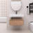 30 " Single Wall-Mounted Bathroom Vanity with Resin Sink, Soft Close Drawer, Float Mounting Design