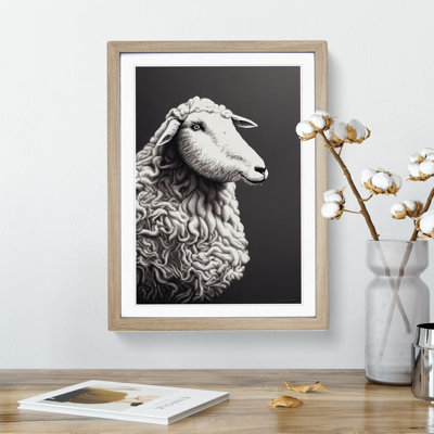 Peaceful Sheep - Single Picture Frame Print